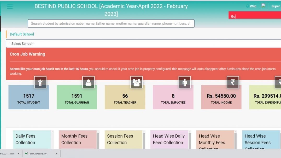 How to manage Exam Mark Send By Email BESTIND VIDHYALAYA PRABANDHAN (HINDI)