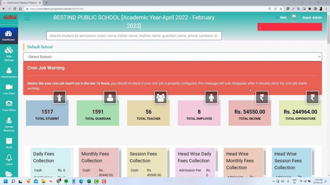 How to manage Student Bulk Edit BESTIND VIDHYALAYA PRABANDHAN (HINDI)