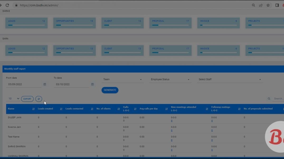 How To Manage Dwonload Exeal, View Report Video Blue CRM(Hindi)