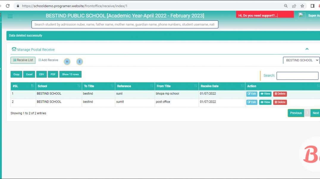 ⁣How to Manage Front office call log,Postal Dispatch, Postal Receive Video (Hindi)
