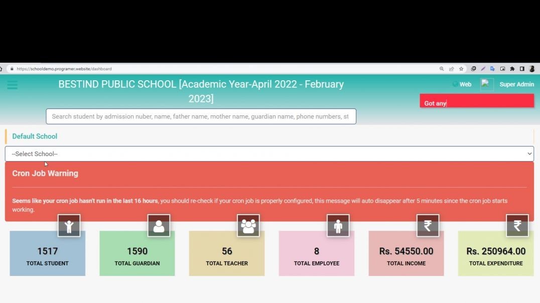 How to create Admit Enquiry BESTIND VIDHYALAYA PRABANDHAN(HINDI)
