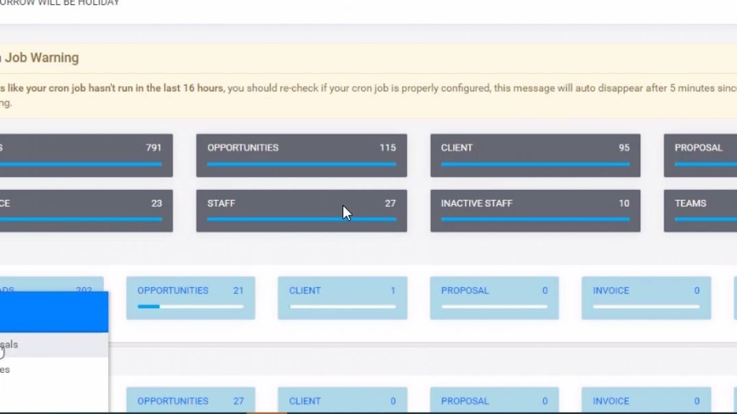 How To Manage Projects, Tasks, Reports, Excel, Team, Staff And Role In Blue CRM(English)