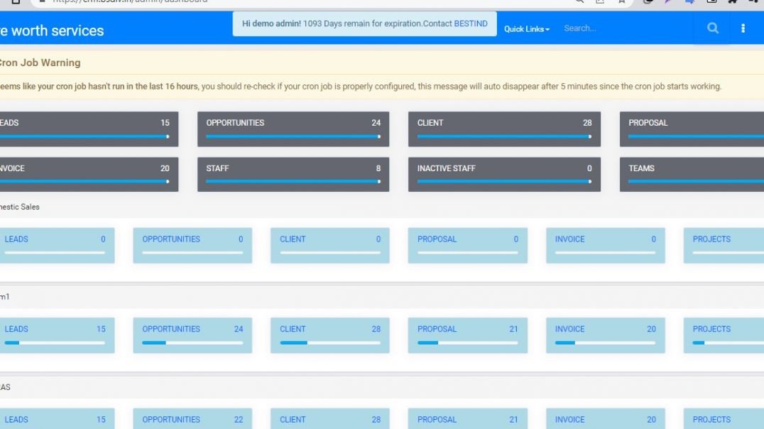 How to manage Task, Customers, Contaracts in Bestind Blue CRM (Hindi)