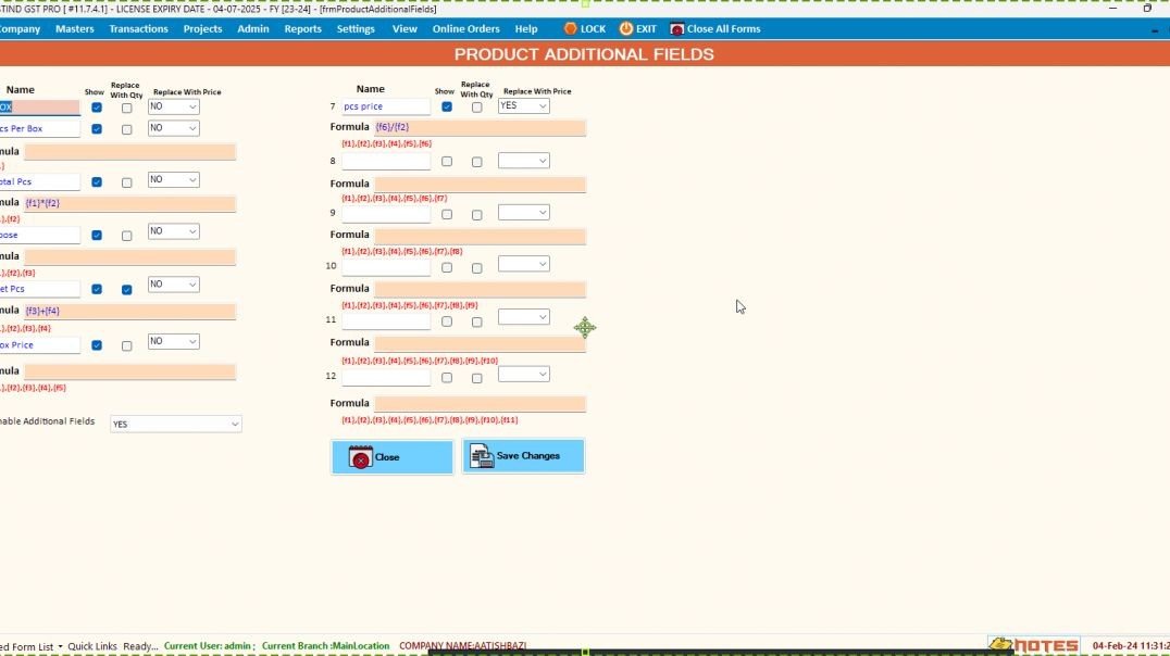 How to use Additional Fields