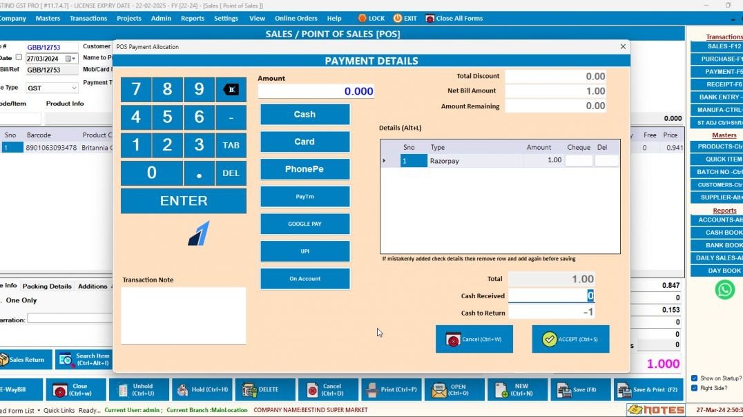 RAZORPAY SETTING AND RECEIVE PAYMENT FROM IT