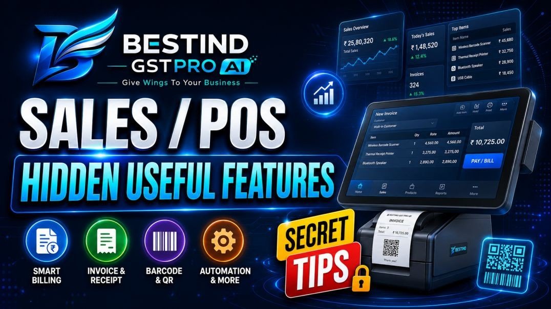 BESTIND GSTPRO AI SALES POS USEFUL HIDDEN FEATURES